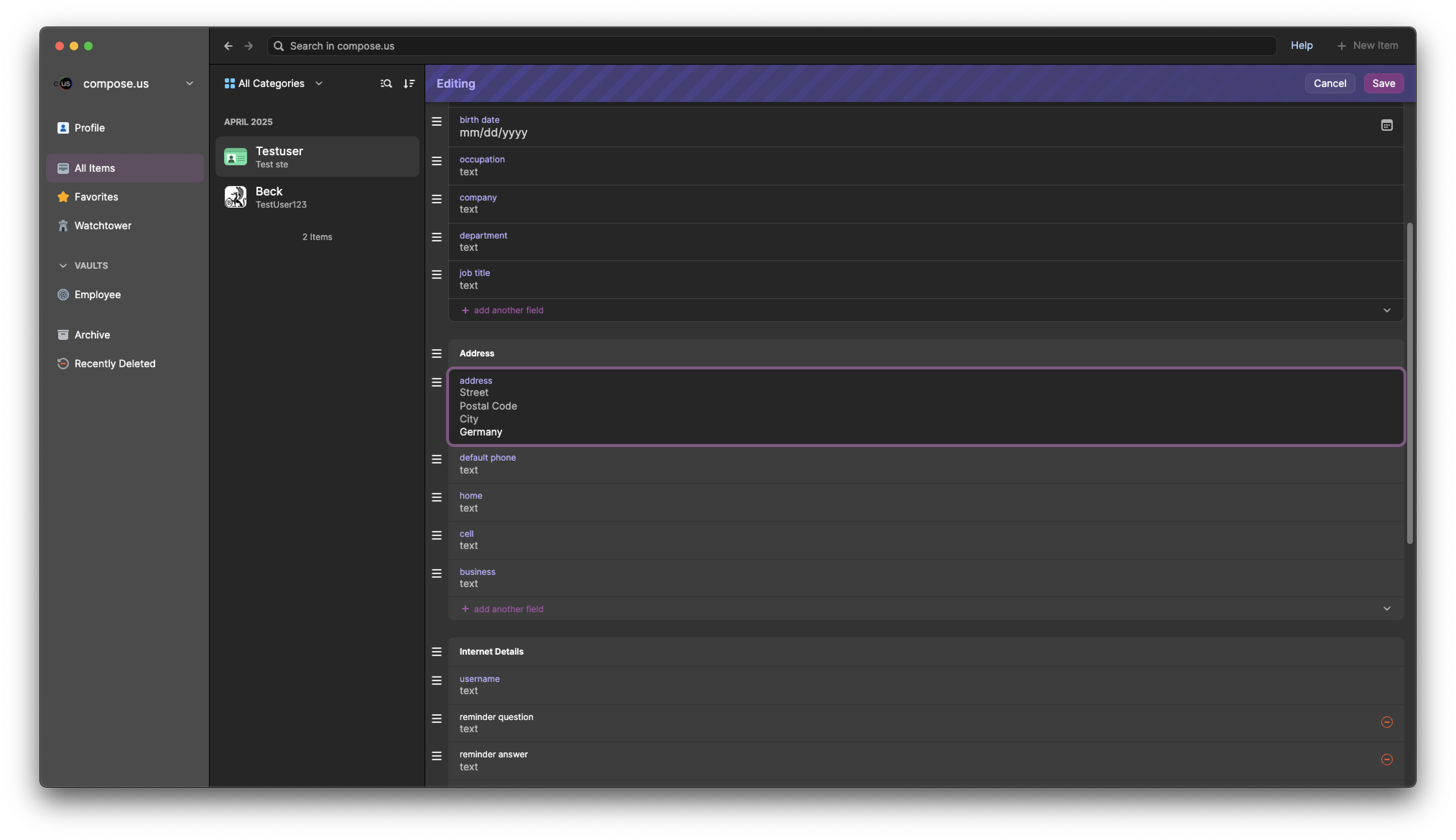Formular manager mockup 3